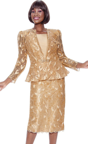 Terramina Church Suit 7134-Gold - Church Suits For Less