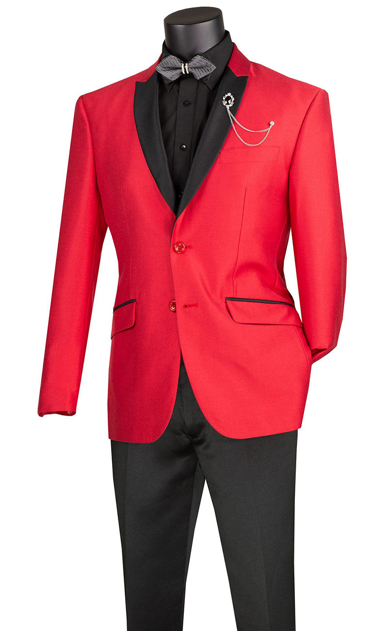 Slim Fit Men Suit S2PS-1-Red – Church suits for less