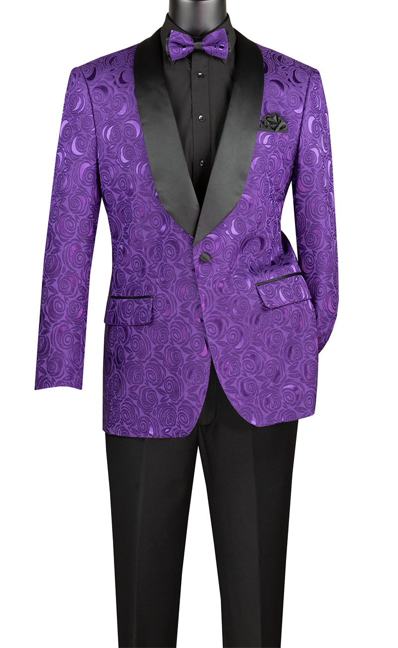Men Regular Fit Sport Jacket BF-8-Purple – Church suits for less