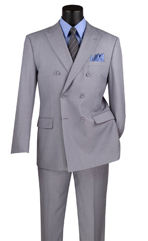 Vinci Men Suit DC900-1-Grey - Church Suits For Less