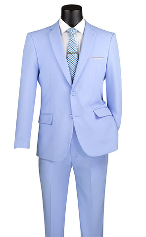 Vinci Suit S-2PP-Light Blue - Church Suits For Less
