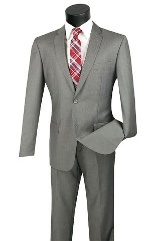 Vinci Suit SC900-12-Medium Gray - Church Suits For Less