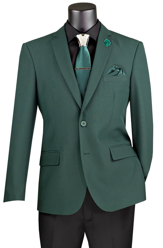Vinci Sport Coat Z-S2PP-Hunter Green - Church Suits For Less