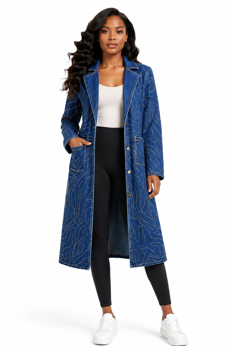 Women Denim Duster Coat 83070 – Church suits for less