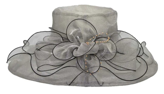 Women Church Hat BDF-9217C Gray – Church suits for less display picture 1