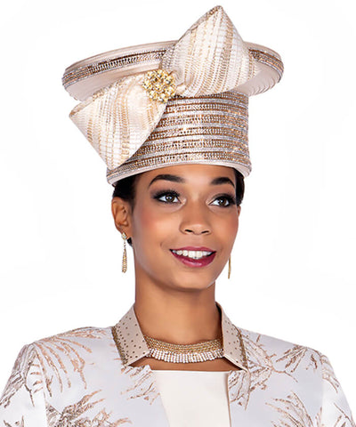 Champagne Italy Church Hat 5933