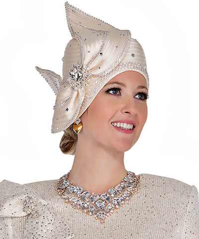 Champagne Italy Church Hat 5979