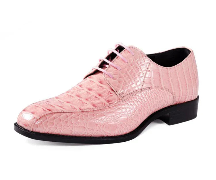 Men Dress Shoes Harvey Pink – Church suits for less