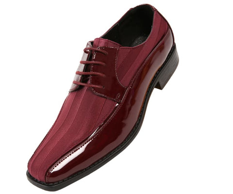 Men Tuxedo Shoes MSD-179 Burgundy - Church Suits For Less