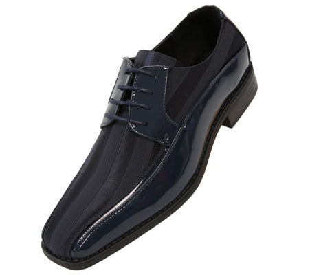 Men Tuxedo Shoes MSD-179-Navy - Church Suits For Less
