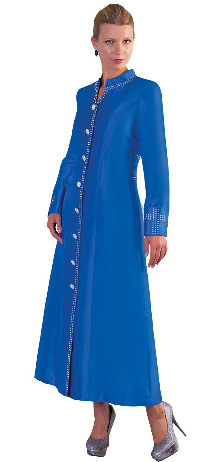 women's clergy dresses Tally Taylor Robe 4445C-Royal Blue – Church suits for less
