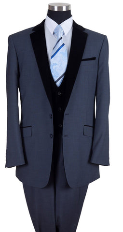 Milano Moda Men Suit 57024-Navy