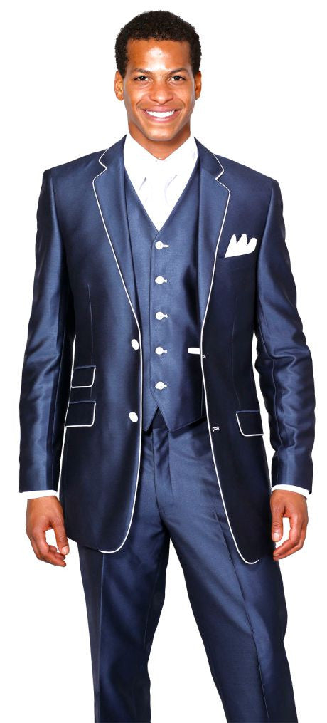Milano Moda Men Suit 5702V1-Navy Church suits for less Milano Moda Men Suit 5702V1-Navy Church suits for less