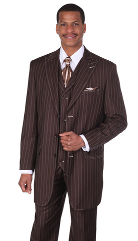 Milano Moda Suit 5903V-Brown