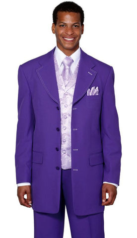 Milano Moda Suit 6903V-Purple