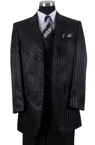Milano Moda Men Suit 2915V-Black