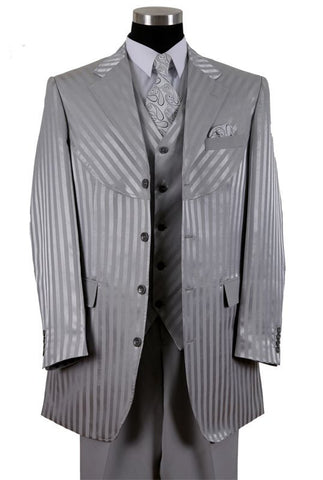 Milano Moda Men Suit 2915V-Silver