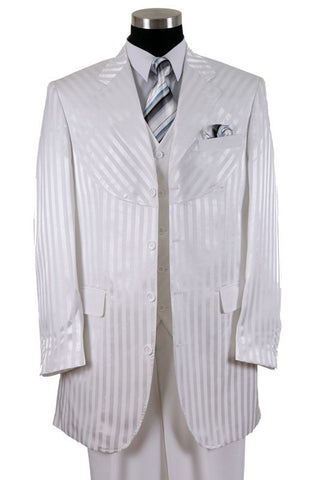 Milano Moda Men Suits 2915V-White