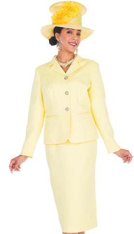 Champagne Italy Suit 5705-Banana