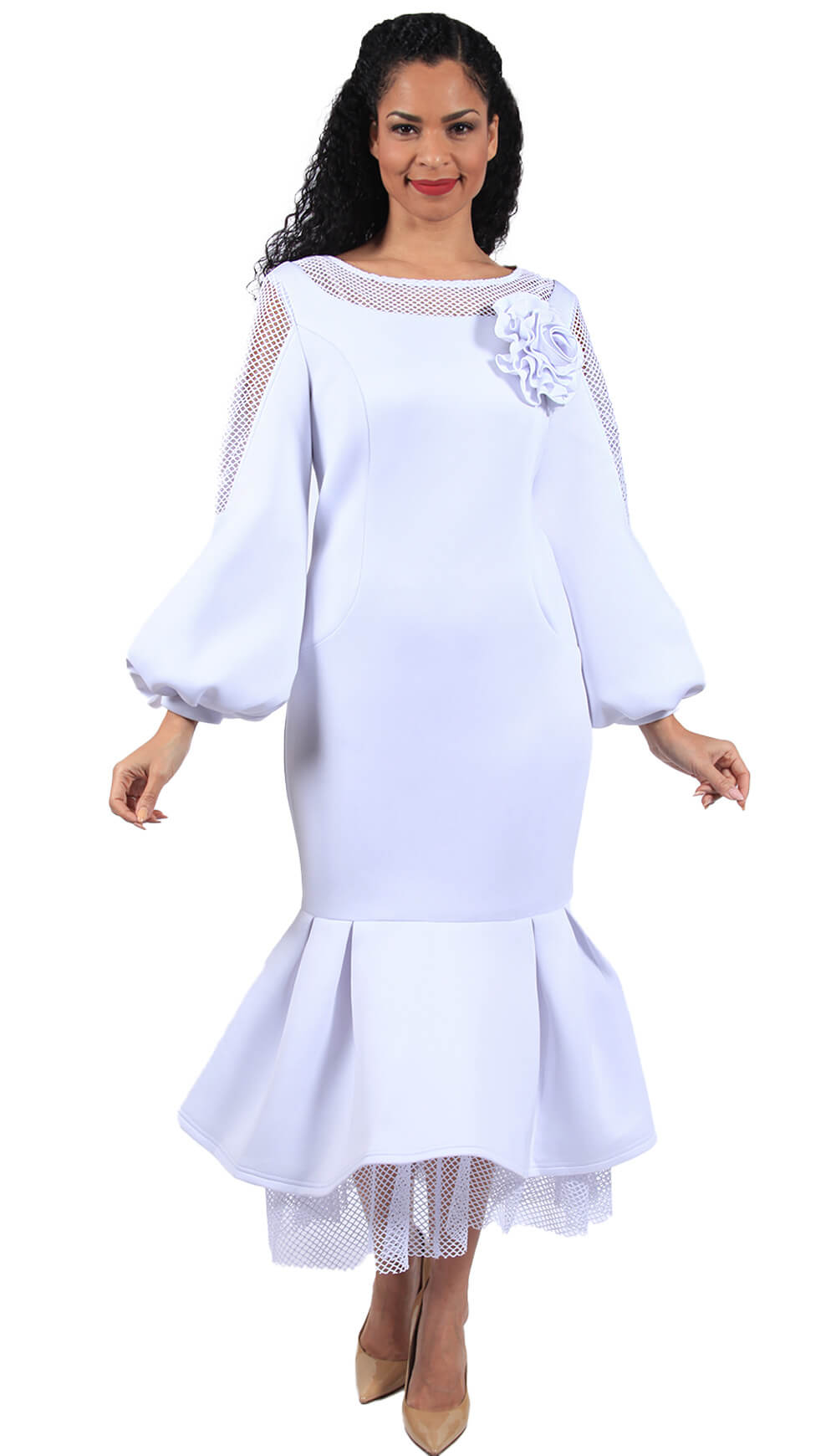 Diana Couture 8659 Church Dress White / 20