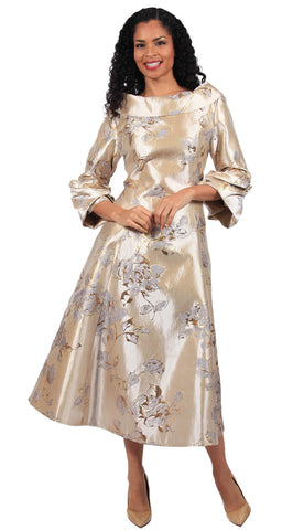 Diana Couture Church Dress 8700-Champagne