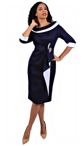 Diana Couture Dress 8725-Navy