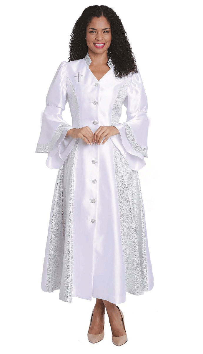 Diana Church Robe 8595-White