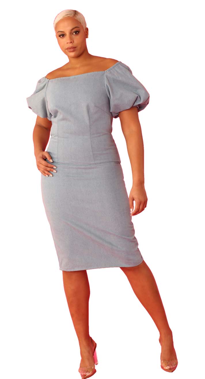 sachin and babi light blue dress for Her Women Dress 82019-Blue Denim, Blue Denim / XLarge
