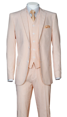 Fortino Landi Men Suit ST702V-Peach