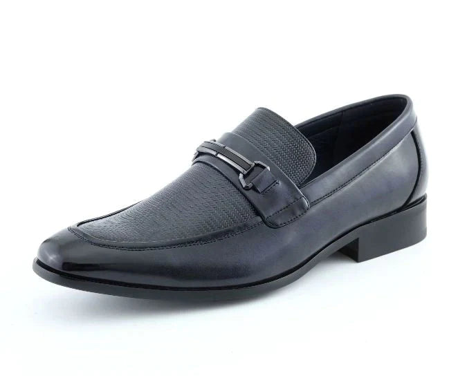 Men Dress Shoes-GERALD NAVY - Church Suits For Less