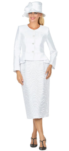 Giovanna Church Suit G1156-White