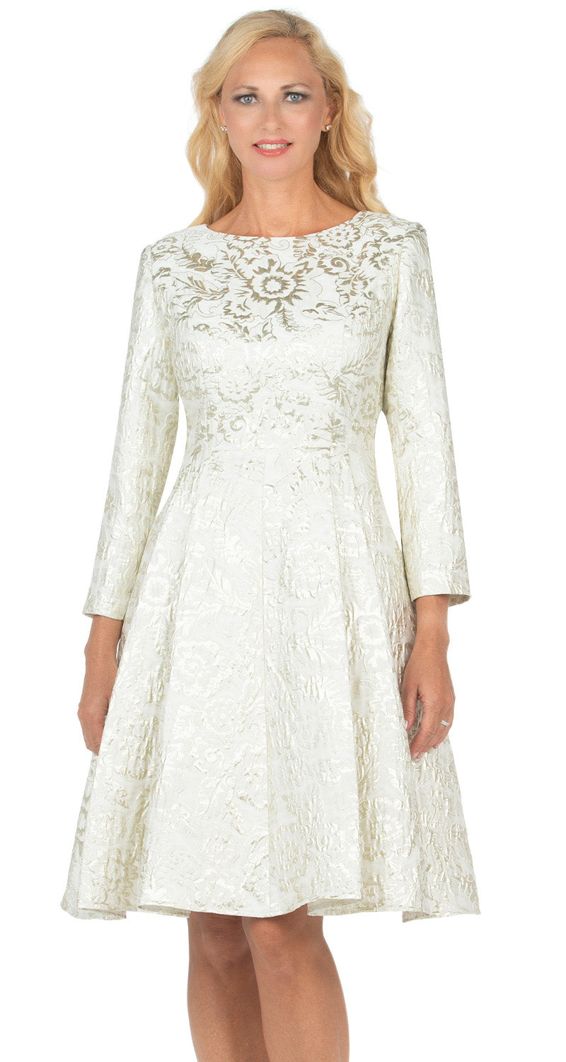 Giovanna Church Dress D1572C-Champagne – Church suits for less