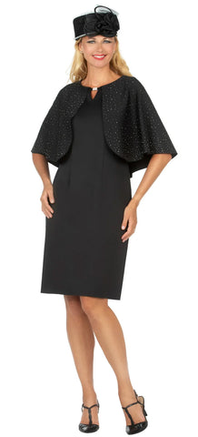 Giovanna Church Dress D1582-Black