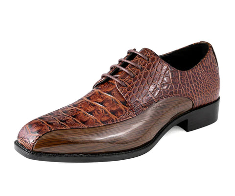 Men Dress Shoes MSD -Harvey Brown - Church Suits For Less