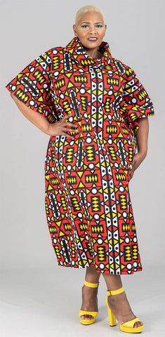 Kara Chic Dress 7661-Multi Print