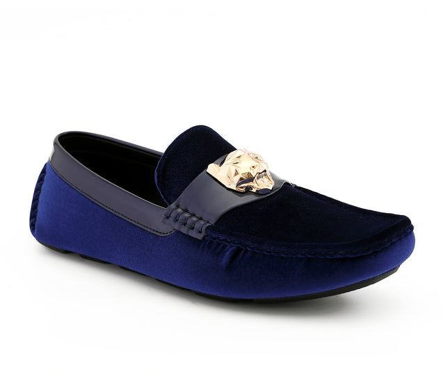 Men Loafer Shoe-LION-33, Navy / 9 | Church Suits For Less Men Loafer Shoe-LION-33, Navy / 9 | Church Suits For Less