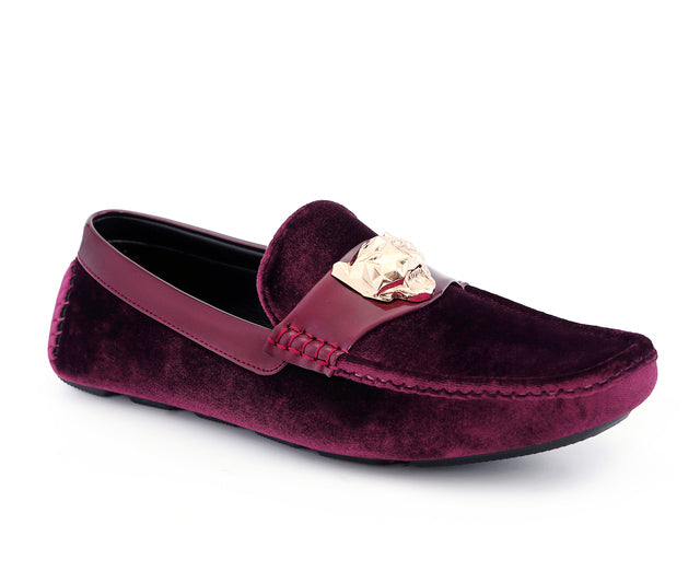 Men Loafer Shoe-LION-33, Burgundy / 8 | Church Suits For Less Men Loafer Shoe-LION-33, Burgundy / 8 | Church Suits For Less