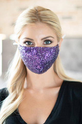 Women Fashion Face Mask-0329-Purple