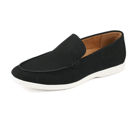 Men Casual Loafers- Deniz  Black - Church Suits For Less
