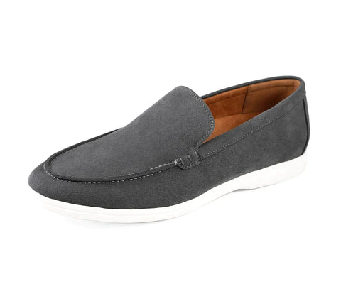 Men Casual Loafers- Deniz Grey - Church Suits For Less