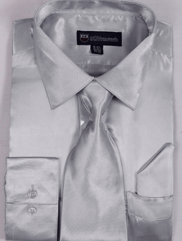 Milano Moda Shirt SG08-Silver