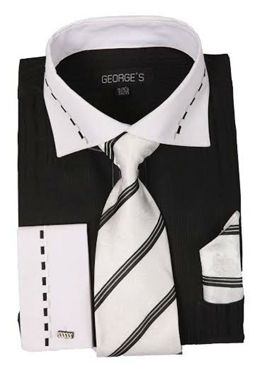 milano moda dress shirts Milano Moda Dress Shirt SG35-White  Men Suits Direct