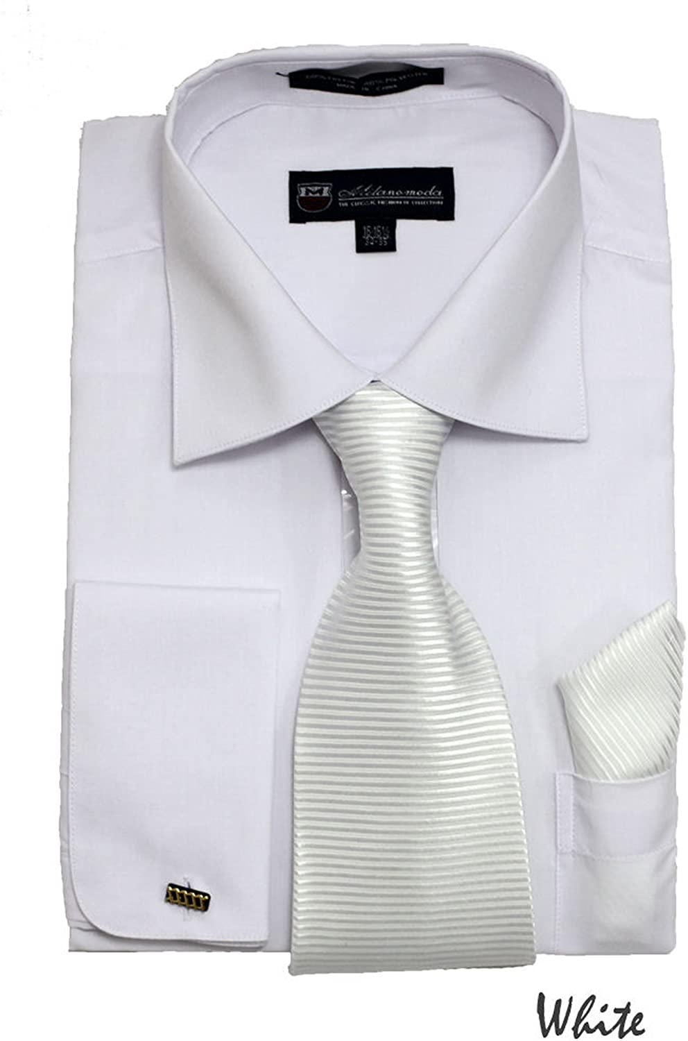 dress shirts for church Men Dress Shirt SG-27-White