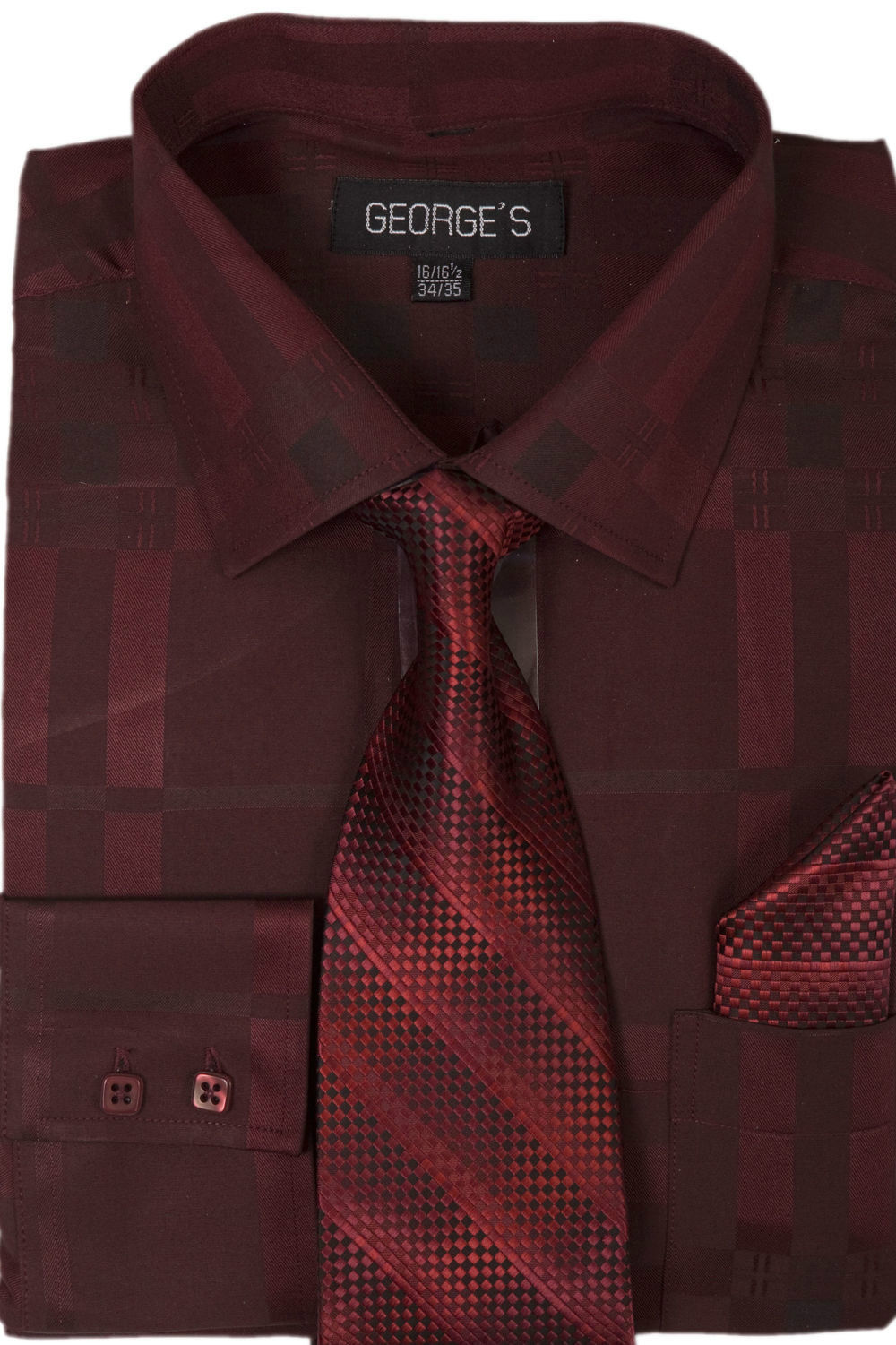 Milano Moda Men Shirt AH623-Burgundy Milano Moda Men Shirt AH623-Burgundy