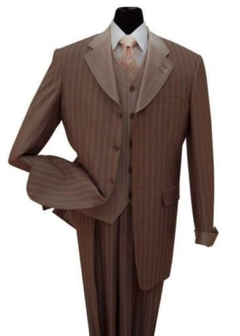 Milano Moda Suit 2911V-Brown