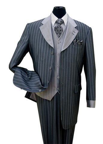 Milano Moda Suit 2911V-Navy