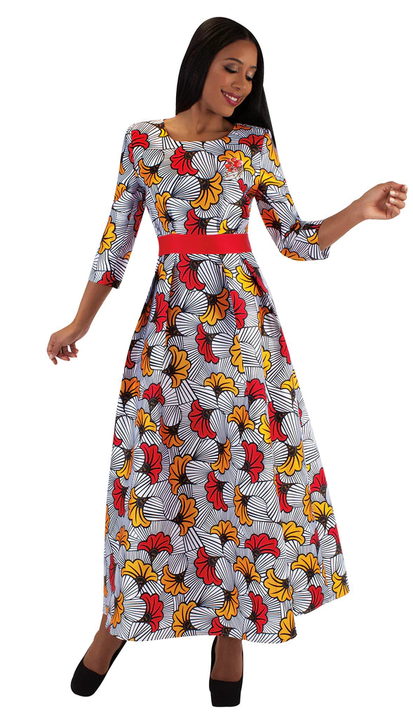 Tally Taylor Church Dress 4497C-Floral Print – Church suits for less