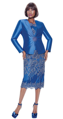 Terramina Church Suit 7817-Royal Blue - Church Suits For Less