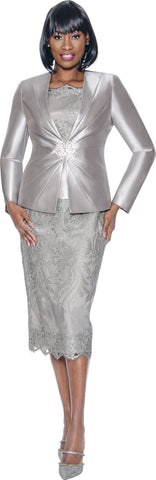 Terramina Church Suit 7817-Silver