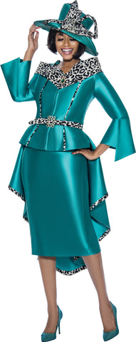 Designer Church Suits 7935C-Green - Church Suits For Less